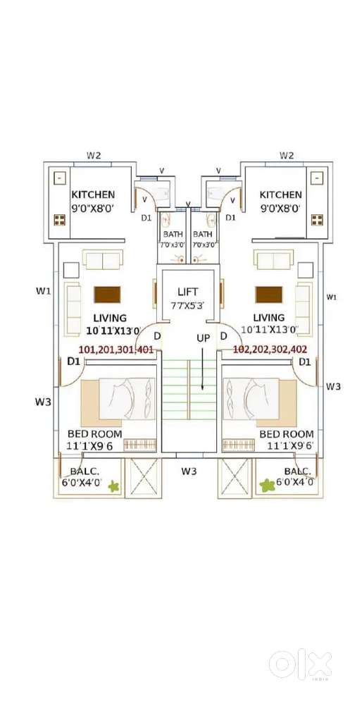 1BHK Flat for Sale