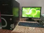 Desktop PC + HP ~18.5 Monitor  Genuine Windows 7