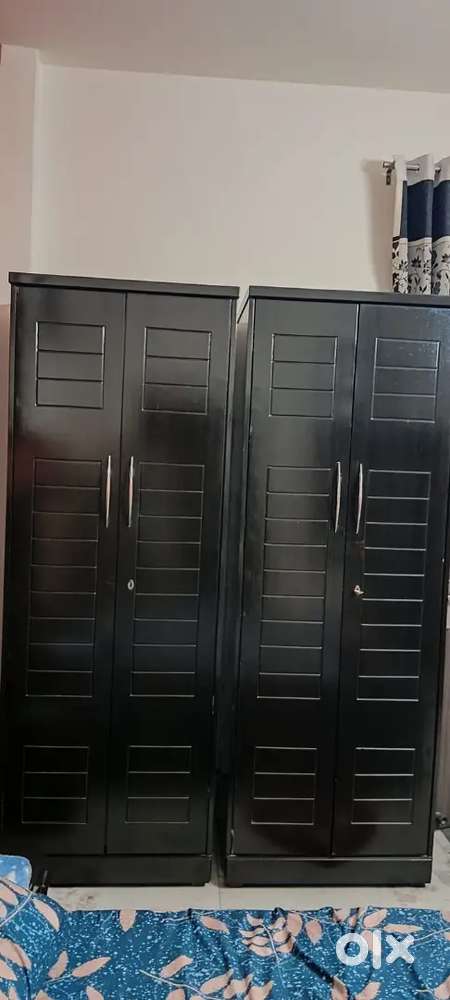 Newly bed sid tables + 2 almirahs (7*3) + Dressing table