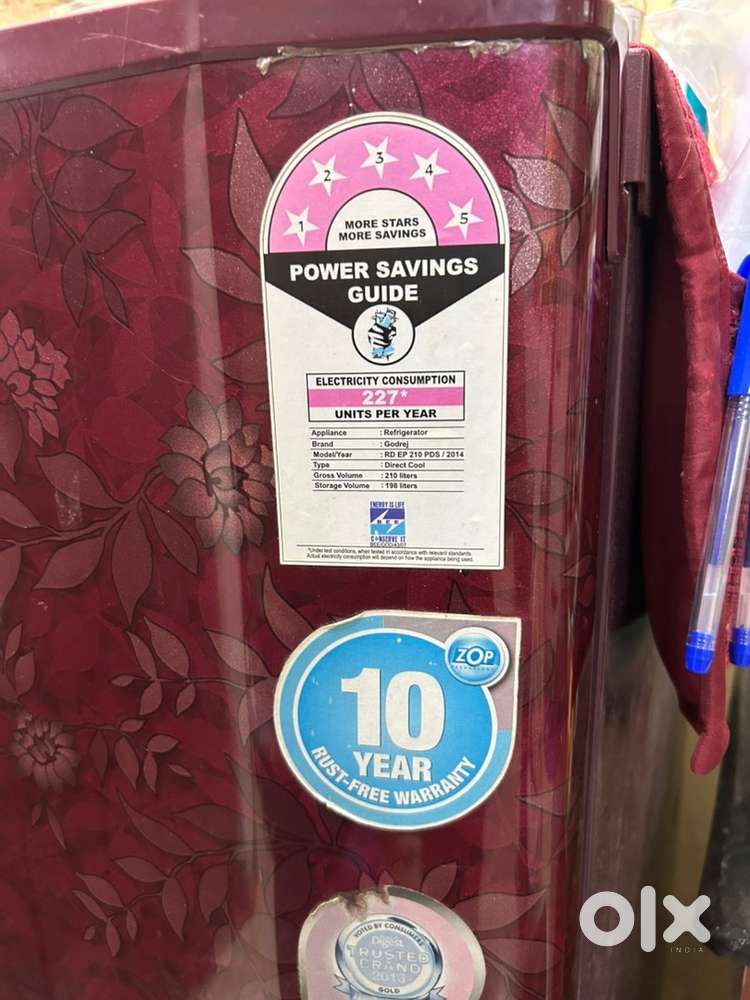 Refrigerator is in good condition, works perfectly and cools fast