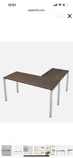 L shape work station