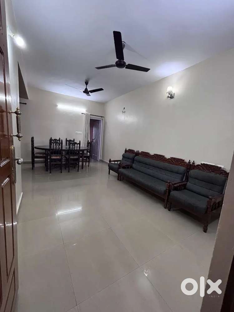 2 bhk furnished apartment for rent in Olavakkode