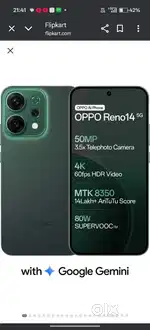 Phone pura ok 8GB 256GB Oppo reno 14