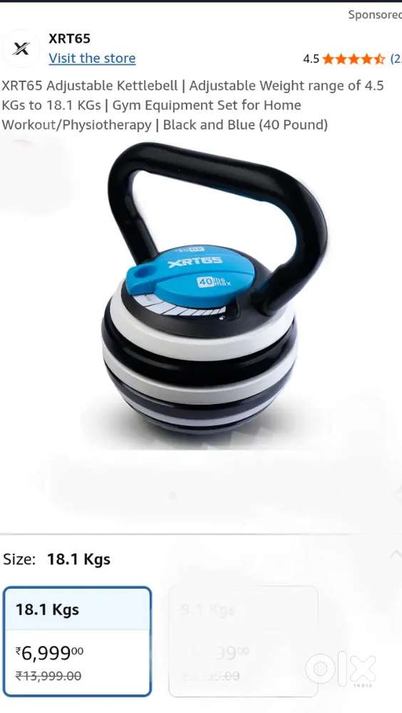 Gym Equipment Adjustable Kettlebell
