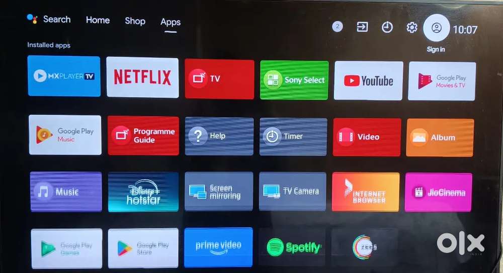 Sony Bravia KDL 43 inches Wall Mount & Power Setup Included
