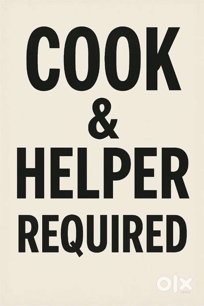 COOK NEEDED FOR CLOUD KITCHEN