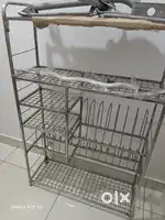 Wall Mount Kitchen Utensils Dish Rack