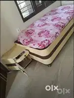 Single bed with box & Side drawer included mattress