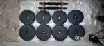 Dumbbell
rods with nuts
