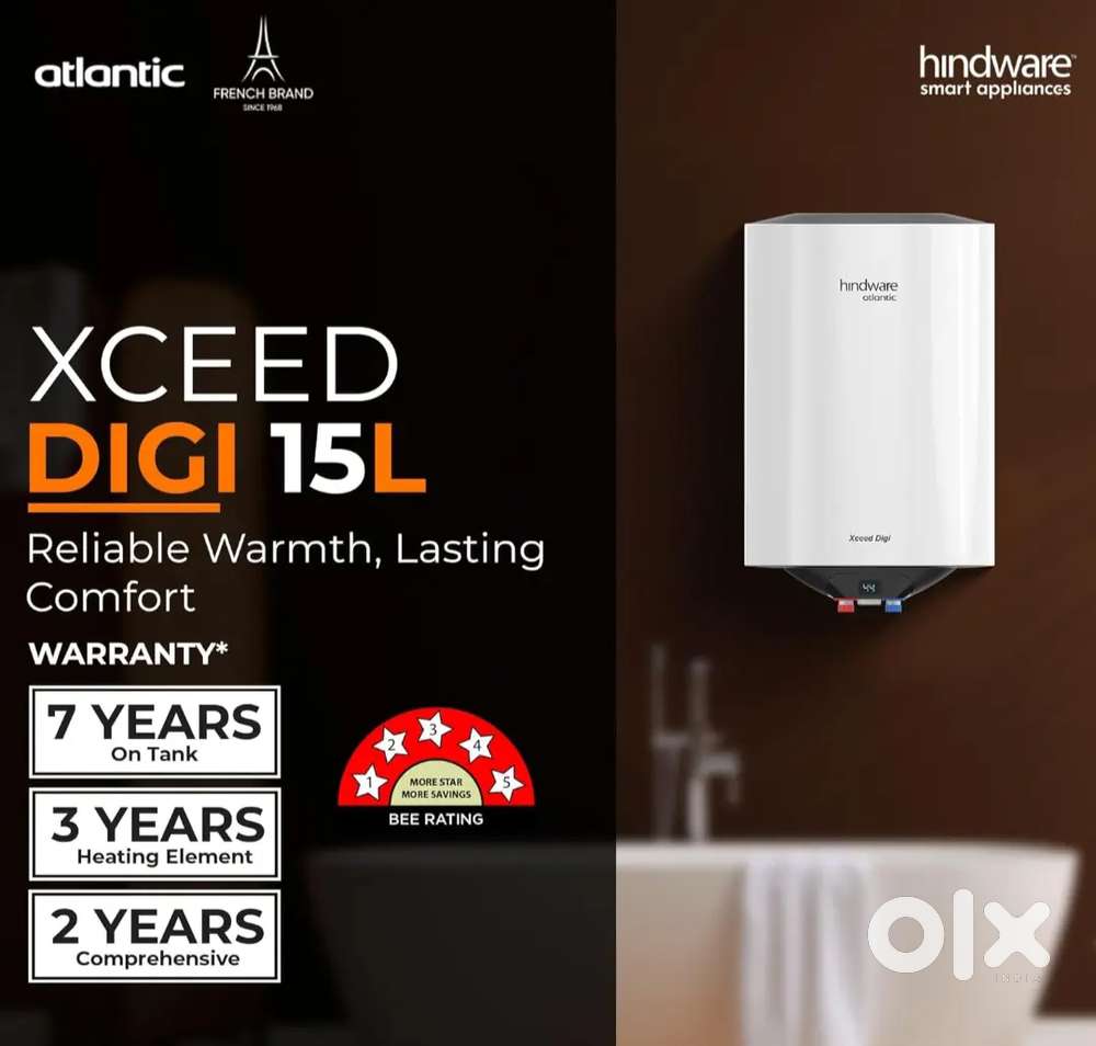 Hindware smart appliances Xceed Digi 15L, 2Kw, Water Heater,