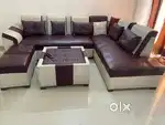7 seater l shaped sofa with centre table