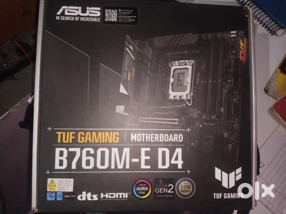 Asus tuf B760M-E D4 gaming motherboard