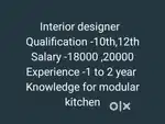 Interiors designer for modular kitchen