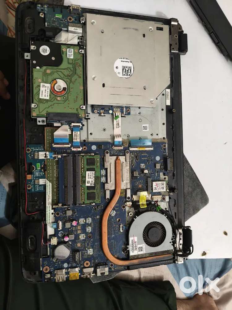 I3 5th gen mother, processor , 4gb ram , 128 external SSD , 500 gb hd
