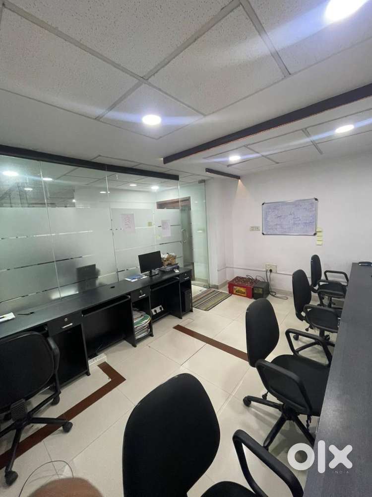 Fully Furnished Office Space on Ground Floor.Rent-Rs38000.Adv 6 months