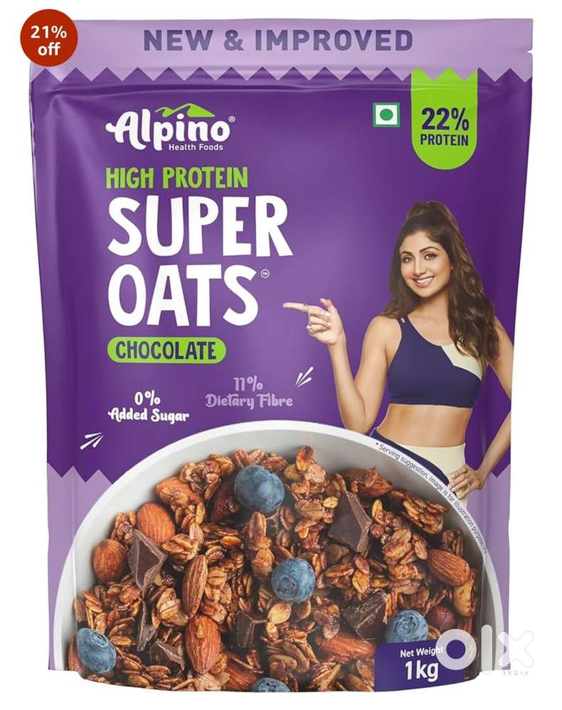 Alpino high protein oats 1 kg (₹400)