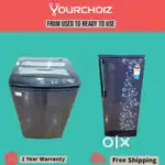 ~Godrej kg top load washing machine and Samsung 190 l fridge