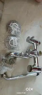 Bathroom wall hot and cold mixture