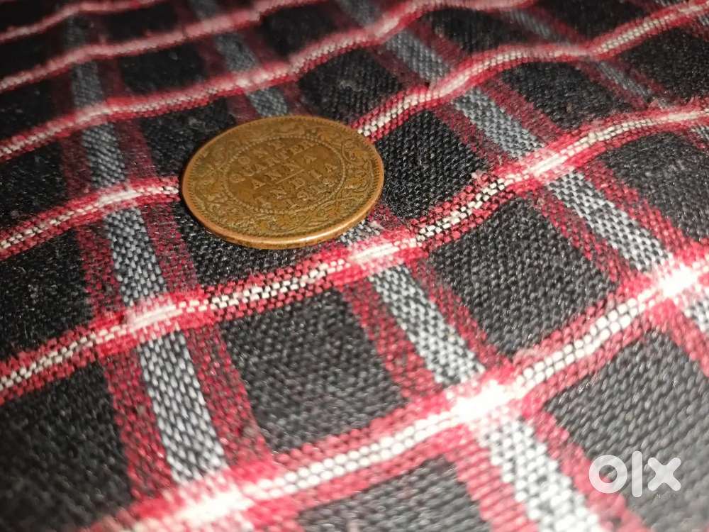 old coin george v king emperor one quarter anna india 1919