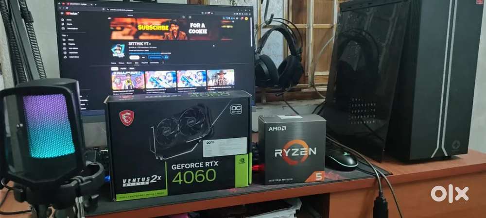 Gaming PC – Ryzen 5 5600  RTX 4060  32GB RAM  512GB + 120G