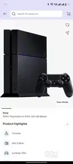PS 4 with 8 games for sale.