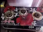 3 burner automatic gas stove.