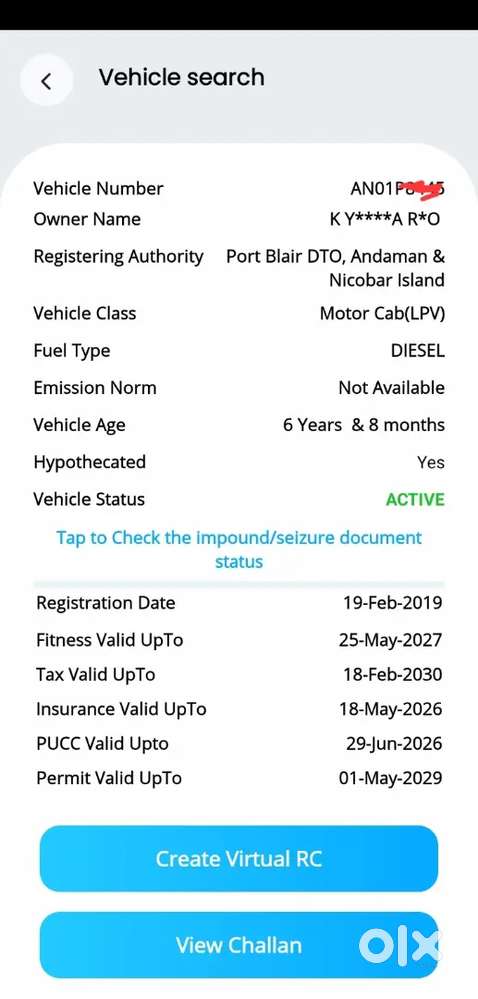 Ertiga new shape 2019 .All documents cleared,