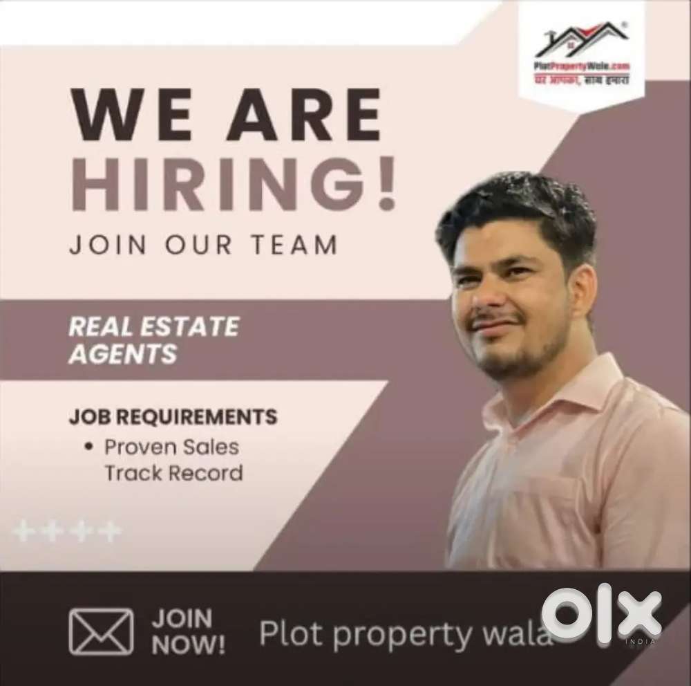#We are hiring join our team plot property wala#