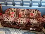 5-Seater Sofa in Good Condition – Brown Color