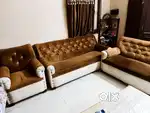 Sofa set 7 seater luxury perfect like new condition with corner table