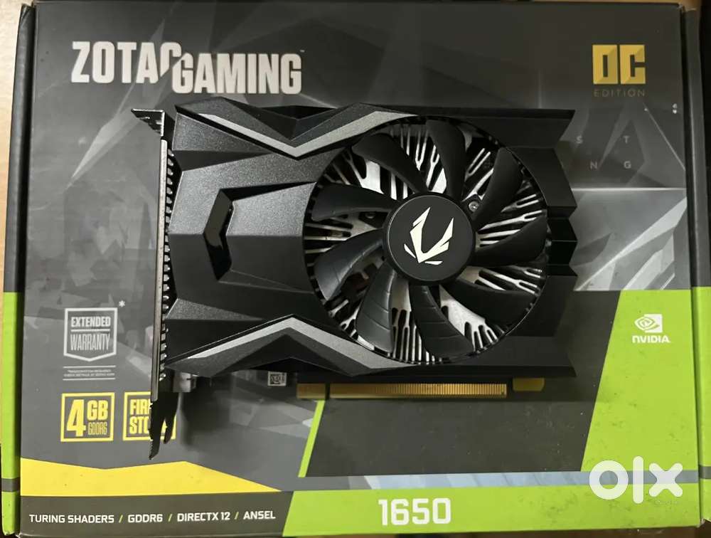 Zotac GTX 1650 OC 4GB Graphics Card