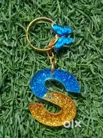 Handmade resin Keychain or earrings, clock etc