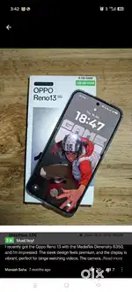 Oppo reno 13 mobile good condication 6 months warrenty avilible