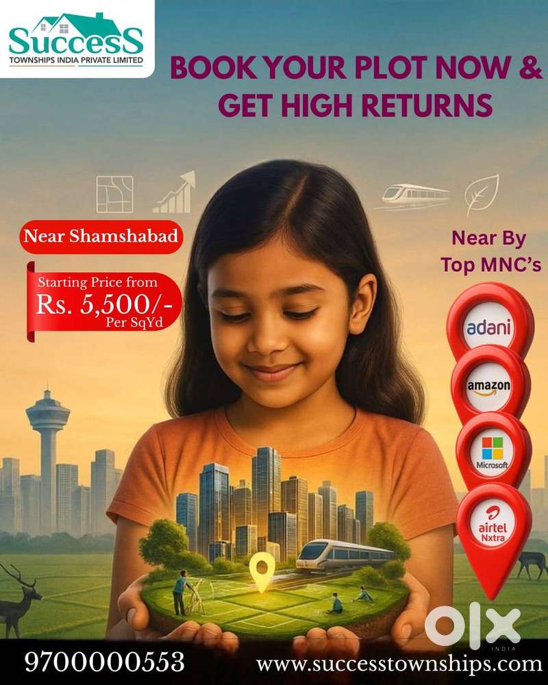 Premium Farmhouse Villa Plots For Sale in And Nearby Shamshabad