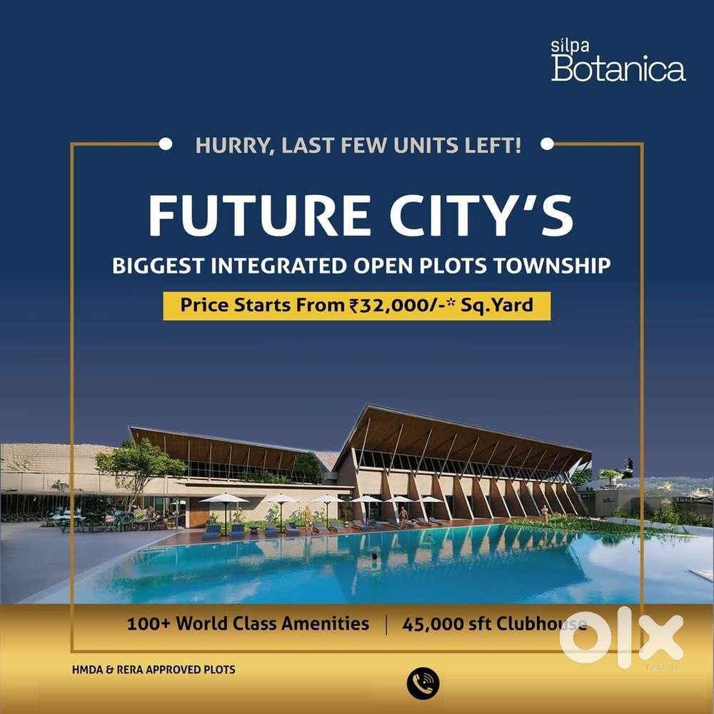250 ft Rd facing Villa Plots in Future City, Srisailam Hwy