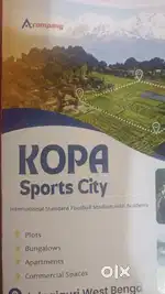 River Facing  Plotted Land available for sale in Kopa Sports City,