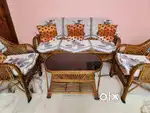 Full 5 Seater Bamboo Sofa Set in good condition