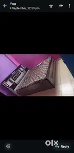 Bed with drawers