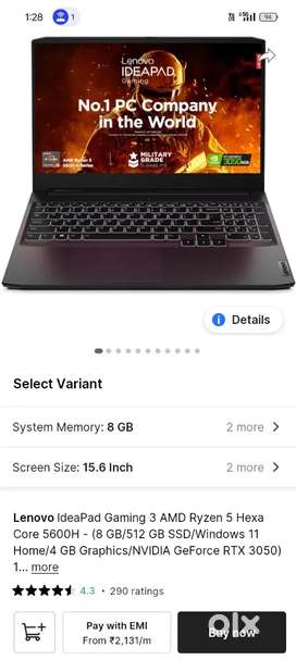 Lenovo IdeaPad gaming 3