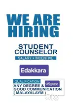 Females job edakkara (student Counsellor)