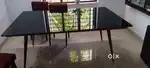 Dining Table (with glass) With and their Chairs For Sale