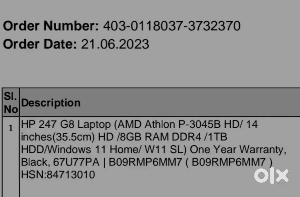 Hp 247g8 laptop 8gb ram 2gb traffic card 1 tb hdd