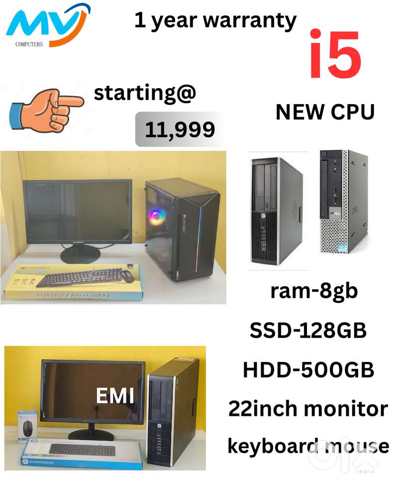 Desktop Laptop CPU Full Set i3-i5-i7 Available @ Low Price