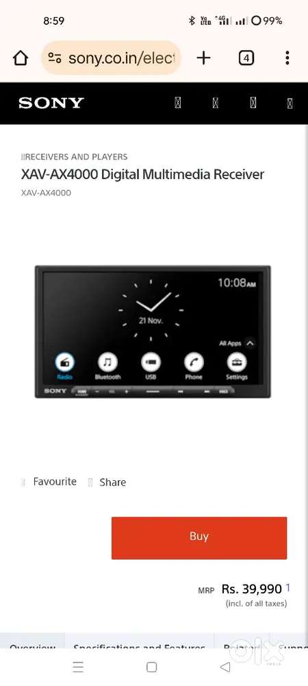 Sony Car music player