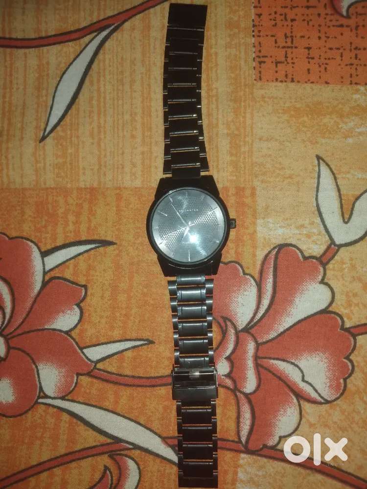 CARLINGTON WATCH BLACK COLOUR MEYAL STRAP