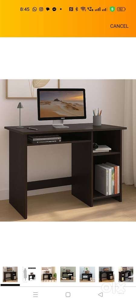Computer table Aluminium table wooden almirah