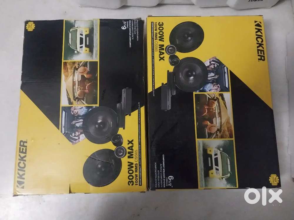 Car speakers and amplifier