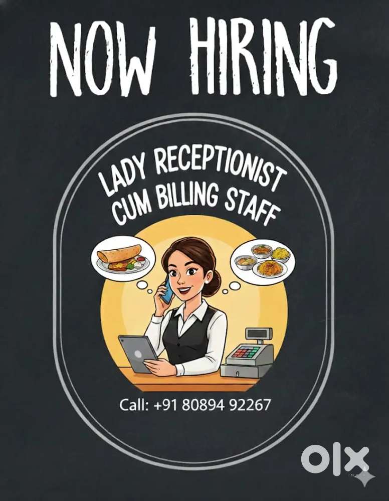 Need Lady Receptionist cum billing staff