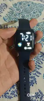 Digital Blue Band Watch