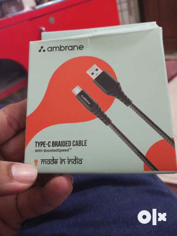 Ambrane type c charger brand new with bill